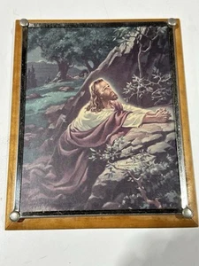 Vintage 1942 Warner Sallman “Christ in Gethsemane”  Lithograph - Kriebel & Bates - Picture 1 of 14