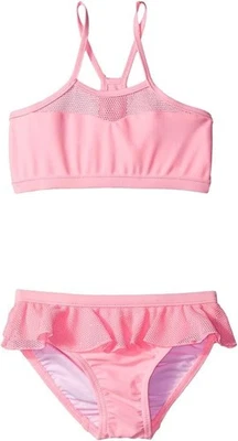 Seafolly Kids Pink Peekaboo Tankini Swimsuit Set L113248 Size 1 AUS - Image 1 of 2
