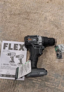 Nuevo taladro destornillador FLEX 24V FX1151 sin escobillas 1/2" SOLO HERRAMIENTA DE 2 VELOCIDADES - Imagen 1 de 2