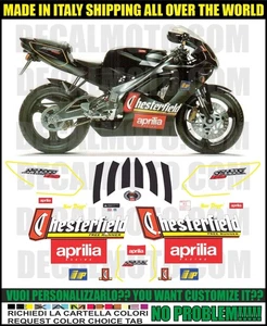 RS 125 AUFKLEBER 1995 REPLICA CHESTER MAX BIAGGI KOMPATIBLES KIT - Bild 1 von 1