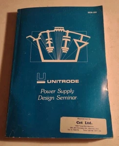 Unitrode Switching Regulated Power Supply Design Seminar Manual Paperback Book. - Picture 1 of 9