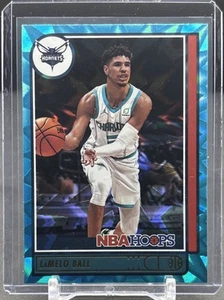 2021-22 PANINI NBA HOOPS Basketball #140 LaMelo Ball Hornets Teal Explosion - Picture 1 of 2