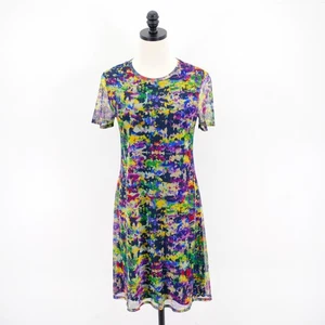 Vestido informal Desigual Marruecos mediano arco iris forrado trapecio manga corta arco iris - Imagen 1 de 7