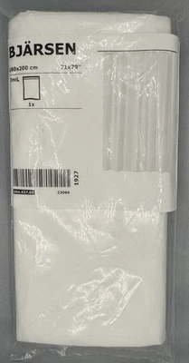Ikea BJÄRSEN Cortina de Ducha, Blanco, 71x79" TOTALMENTE NUEVO Foto 1 de 2