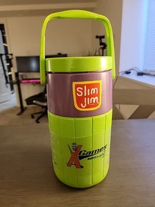 Vintage - Slim Jim Xtreme Coleman Green/Purple XGAMES ESPN- 1/2 Gallon Water Jug - Picture 1 of 6