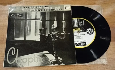MICHEL BRIGUET : PIECES DE CONCERT DE CHOPIN, Ediber Art. 108, 33 Tours - Photo 1/2