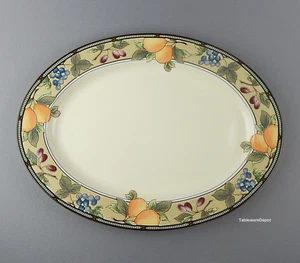 Mikasa Intaglio GARDEN HARVEST, 15" Oval Serving Platter, MINT Condition! - Picture 1 of 3