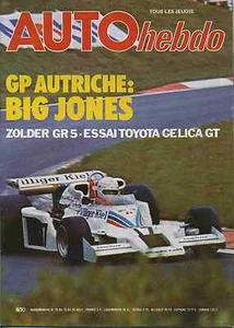 HEBDO AUTO Nr.76 16.08.1977 GP ÖSTERREICH TOYOTA CELICA GT - Bild 1 von 1