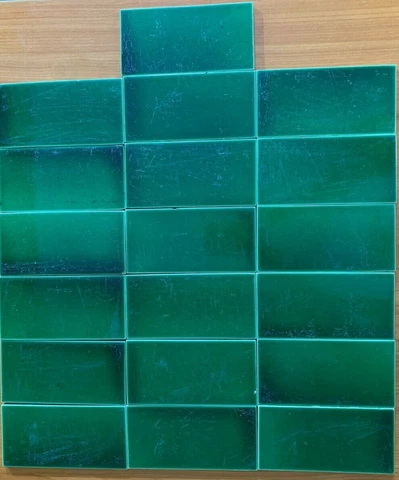 Vintage rare england antique art nouveau majolica border tile 18 pcs+11 pc free Cover