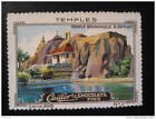 Temple Bouddhique Ceylan Ceylon Chocolate Cocoa Cailler Poster Stamp Label Vigne