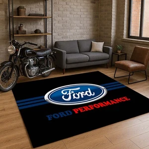 Ford Car Retro Ford Rug, Ford Performance Rug, Classic Ford Carpet, Ford Garage - Picture 1 of 13