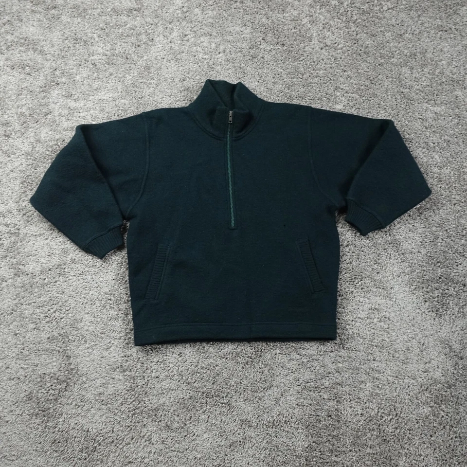 Vintage Patagonia Sweater Mens Small Green Wool Pullover 1/2 Zip 90s Heavyweight - Image 1 of 4