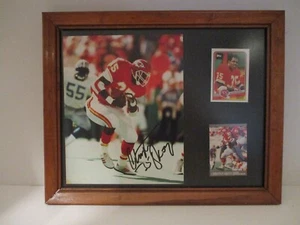 Christian Okoye autographed Kansas City Chiefs Football photo plaque - Picture 1 of 5