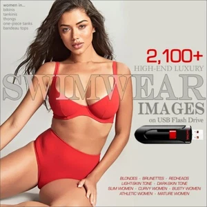 2,100+ Images on USB Flash Drive - Women in SWIMWEAR legs thighs cleavage BUTTS - Picture 1 of 23