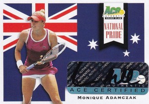 2013 Ace Authentic Grand Slam Tennis Monique Adamczak National Pride Autographs
