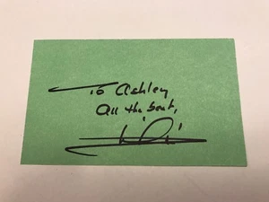 Mario Andretti Signed Autograph Card Indy 500 Champ - Picture 1 of 3