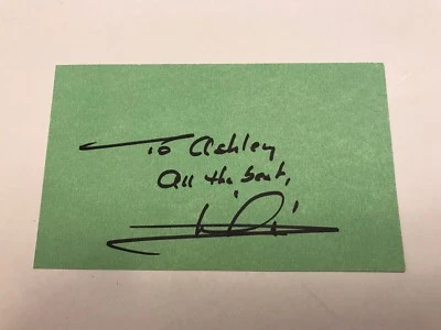 Mario Andretti Signed Autograph Card Indy 500 Champ - Image 1 of 3