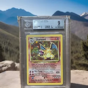 1999 Set Base Spagnolo Charizard Holo 4/102 BGS 9 Pokemon WOTC Erroneamente etichettato - Foto 1 di 4