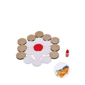 Transparent Plastic Carrom Coin, 4 mm Pack of 20 with 1 Striker US - Picture 1 of 3