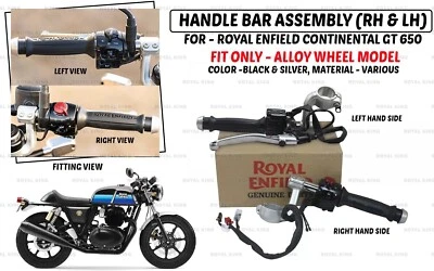Conjunto de manillar izquierdo y "lado derecho para Royal Enfield Continental GT 650" Foto 1 de 4
