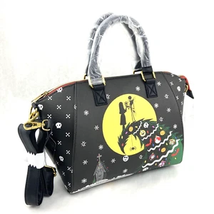 Loungefly Nightmare Before Christmas Satchel Bag Crossbody Holiday Spiral Hill - Picture 1 of 12