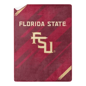 Northwest NCAA Florida State Seminoles Silk Touch Sherpa Throw Blanket, 60"X80" - Picture 1 of 2