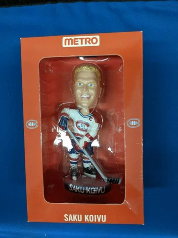 NHL MONTREAL CANADIENS 2003 SGA BOBBLEHEAD NODDER SAKU KOIVU MINT Cover
