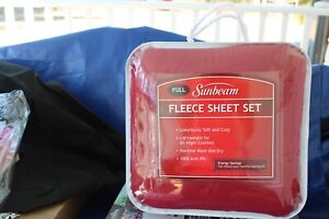 Sunbeam Full Fleece Sheet Set