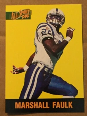 1996 SCORE BOARD - ALL SPORT PPF - MARSHALL FAULK COLTS #90 - Image 1 of 2