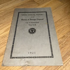 1923 BUREAU OF SEWAGE DISPOSAL, City of Schenectady New York - Picture 1 of 9