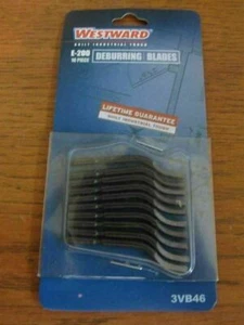 Westward E-200 DEBURRING BLADES pack of 10 HSS 0.12" #3VB46 (AI-88) - Picture 1 of 2
