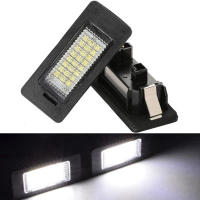2x Ultra White LED Car Trunk License Plate Lights Set for BMW E39 E60 E90 etc. Foto 1 de 4