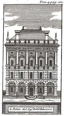 ITALY GENOA "La Poluis del sig.Babil Palavicini" 1709 A. De Rogissart - Image 1 of 4