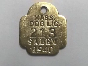 Antique Mass Dog LiscenseTag Beverly Massachusetts 1940 - Picture 1 of 1