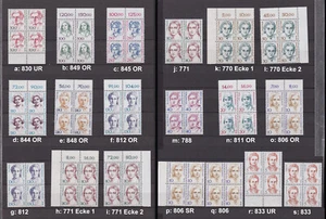 Berlin Frauen ex 770 - 849 VB, 4-er/Vierer Block Rand **; auswählen! #e631 - Picture 1 of 20