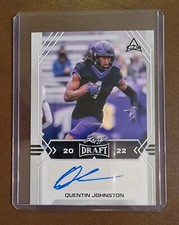 2022 Leaf Draft - Autographs #BA-QJ1 Quentin Johnston (AU, RC)