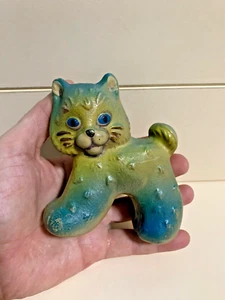 Vintage Soviet rubber toy squeaker Cat 70s USSR - Picture 1 of 10
