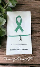 in awareness of tourettes syndrome wish bracelet awareness ribbon charm bracelet
