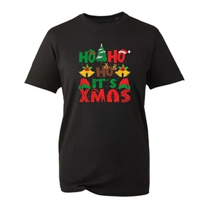 Camiseta HO HO HO It's Navidad Divertida Novedad Árbol de Navidad Sombrero de Papá Noel Unisex Camiseta Top - Imagen 1 de 3
