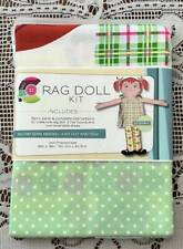 Daisy Kingdom Cut & Sew Fabric Panel, RAG DOLL KIT Doll, Hairbows, Dress