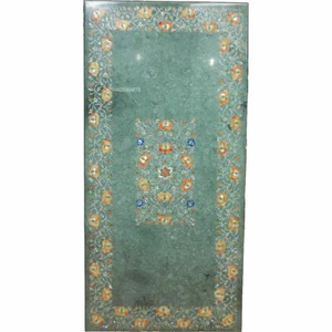 36" X 24" Marble Coffee Table Top Mosaic Marquetry Inlaid Hallway Decor Gifts - Picture 1 of 5