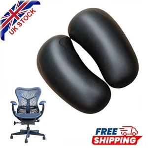 Herman Miller Replacement Armpads Mirra 1 – Black Vinyl - Brand New - Picture 1 of 13