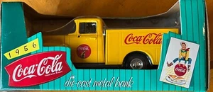 1956 Coca-Cola 1/25 diecast metal bank Utility Pickup Truck, vintage NIB - Picture 1 of 3