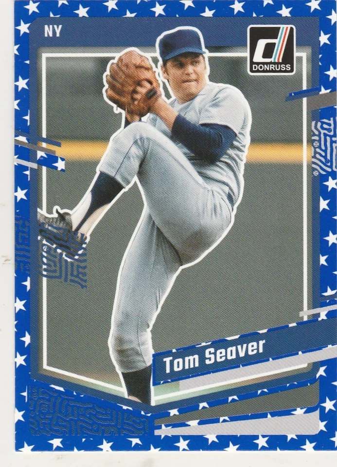 2023 DONRUSS TOM SEAVER P METS HOF #190 INDEPENDENCE DAY VARIATION SP - Image 1 of 1