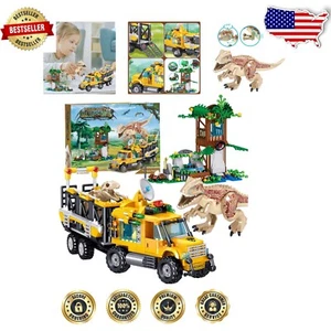 Luxury 546-Piece Dinosaur Building Blocks Set - Perfect Birthday Gift for Kids - Picture 1 of 11