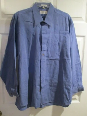 Mondo di Marco Hombre Camisa Abotonada 16 1/2 34/35 LS USADA USADA USADA Azul Foto 1 de 4