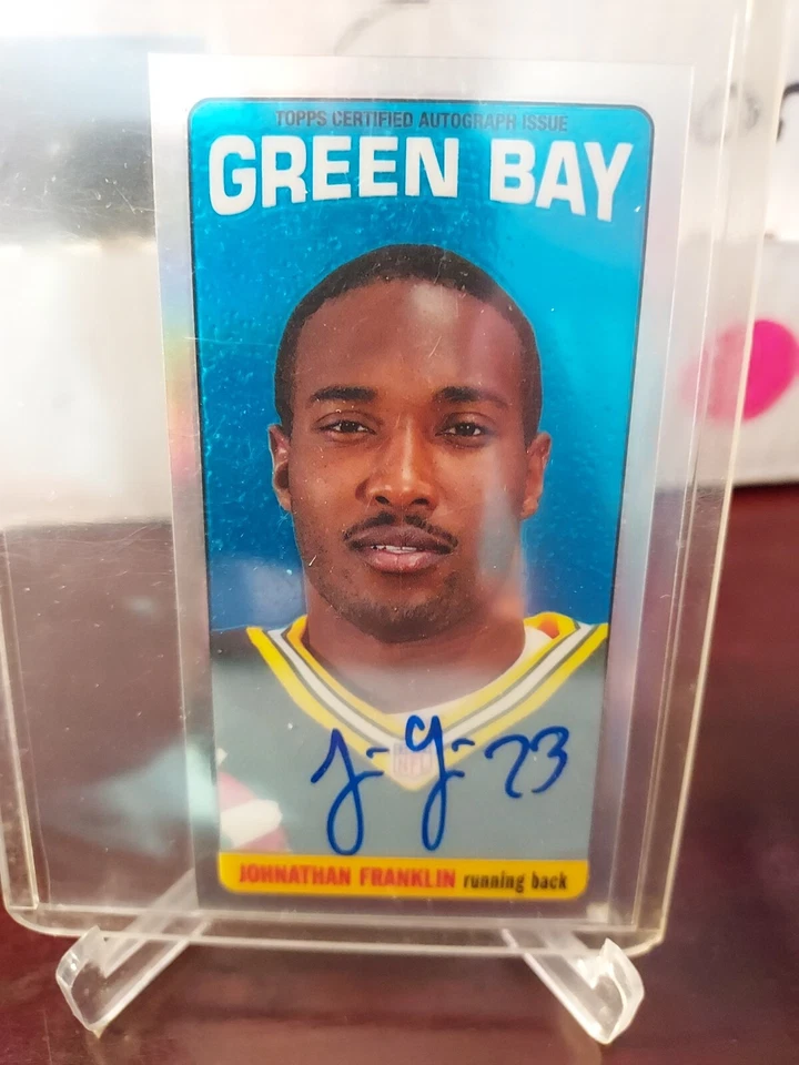 2013 Topps Chrome 1965 Design Mini Refractor Auto Johnathan Franklin Rookie RC - Image 1 of 3