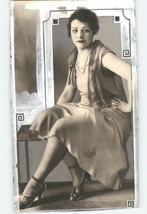 Tänzerin FONTELLA LA PIERRE Portrait 1926 gemaltes Pressefoto - Bild 1 von 2
