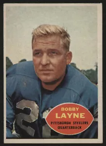 Tarjeta de fútbol americano 1960 Topps #93 - Bobby Layne - Imagen 1 de 1
