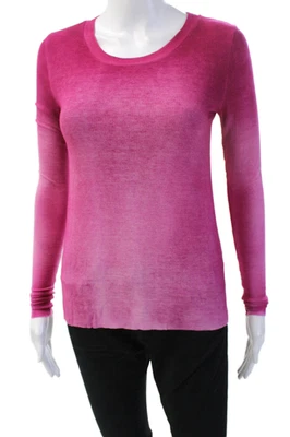 Camiseta Avant Toi Mujer Rosa Micromodal Seda Manga Larga Cuello Redondo Talla 2XS Foto 1 de 4